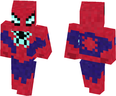 All New Spider Man [marvel Comics] - Minecraft Skin Spider Man Ps4 (584x497), Png Download