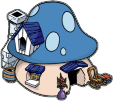 Grandpa Smurfs Hut Is Also Available In The Mountains - Smurf Houses (472x424), Png Download