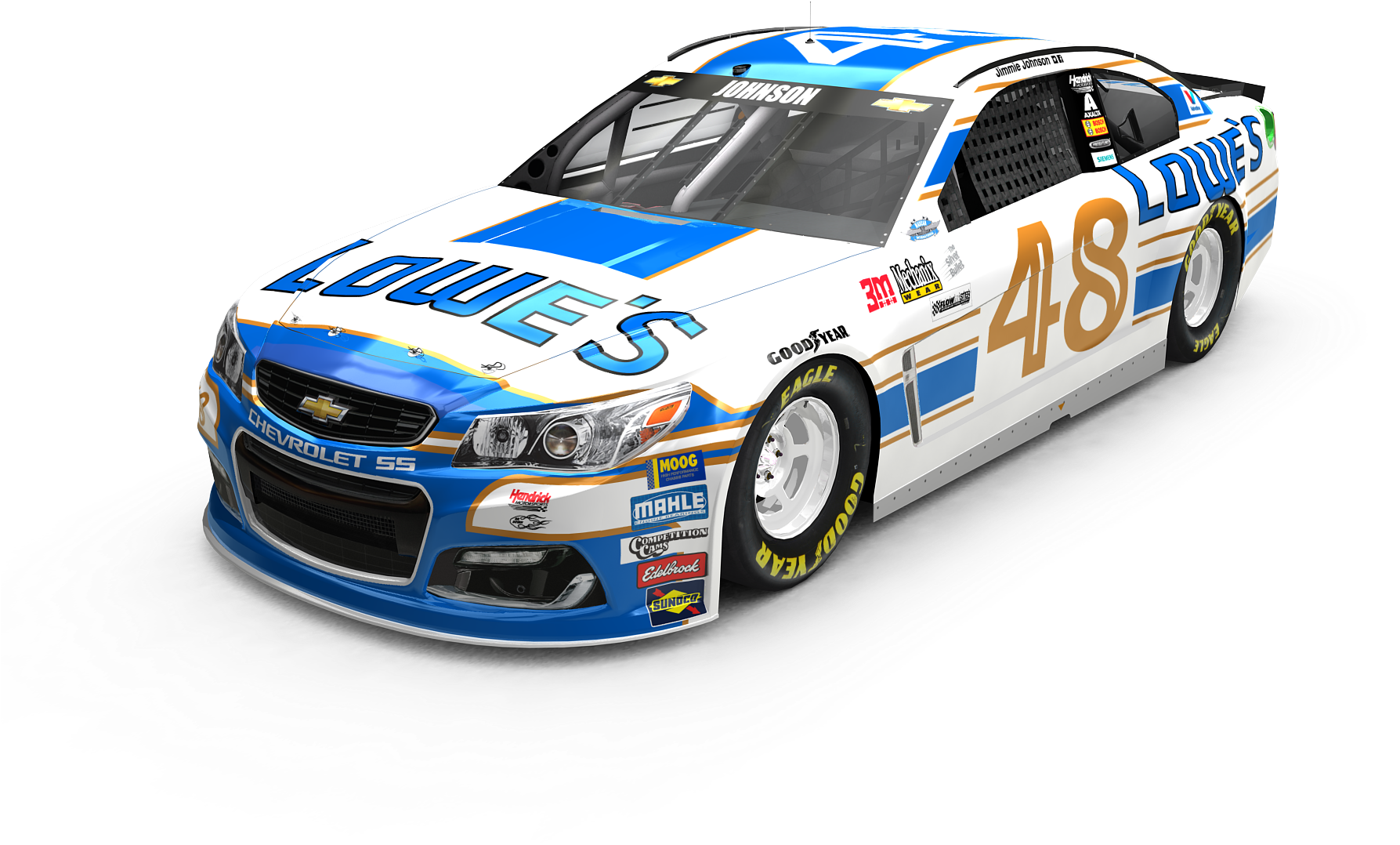 Lowe's Reveals Johnson's Retro Ride For Darlington - Jimmie Johnson Darlington 2017 (1920x1080), Png Download
