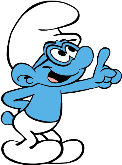 Clipart Freeuse Smurfs Drawing Smurfette - Smurf Clipart (407x553), Png Download