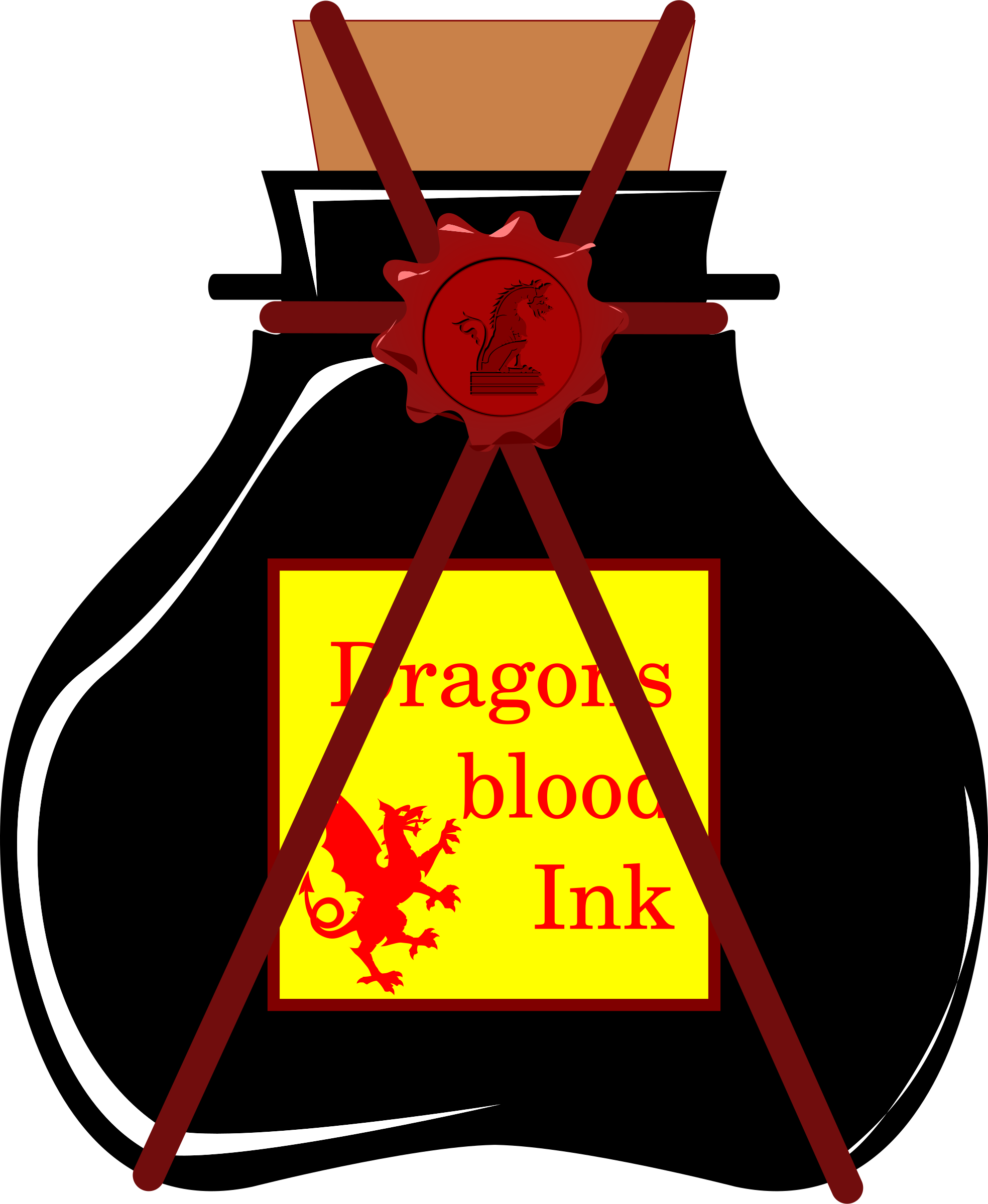 This Free Icons Png Design Of Dragons Blood Ink (1968x2400), Png Download