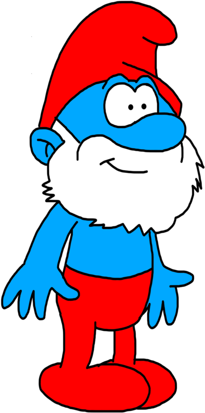 Militarism Drawing Papa Smurf Banner Transparent Library - Papa Smurf Transparent Background (894x894), Png Download