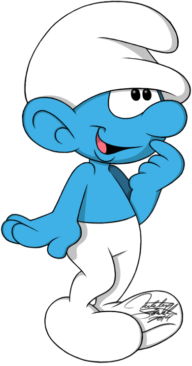 Smurfs Clipart Gullible - Hupikék Törpikék Ügyifogyi (556x789), Png Download