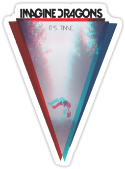 Imagine Dragons Image - Imagine Dragons Tumblr Stickers (375x360), Png Download
