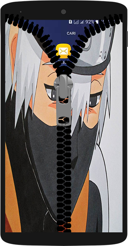 Download Hatake Kakashi - Zipper (480x800), Png Download