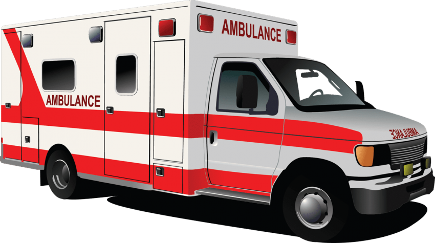 Free Png Ambulance Png Images Transparent - Ambulance Clip Art Free (850x475), Png Download