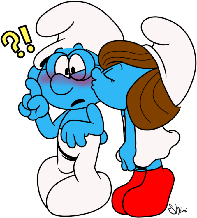 Like Papa Smurf Always Sa - Smurf Love (693x764), Png Download
