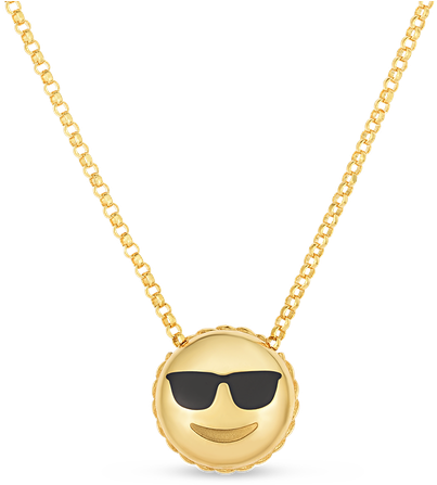 Roberto Coin Cool Emoji Pendant - Pendant (800x800), Png Download