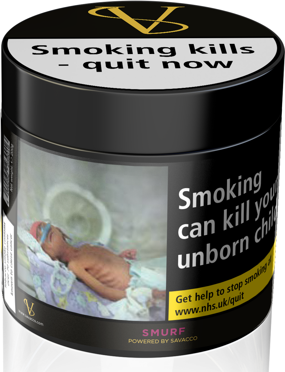 Savacco Hookah Tobacco Smurf - Box (1247x1246), Png Download