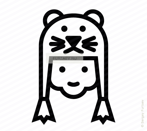 Vector Icon Of Baby In Funny Hat - Icon (620x553), Png Download