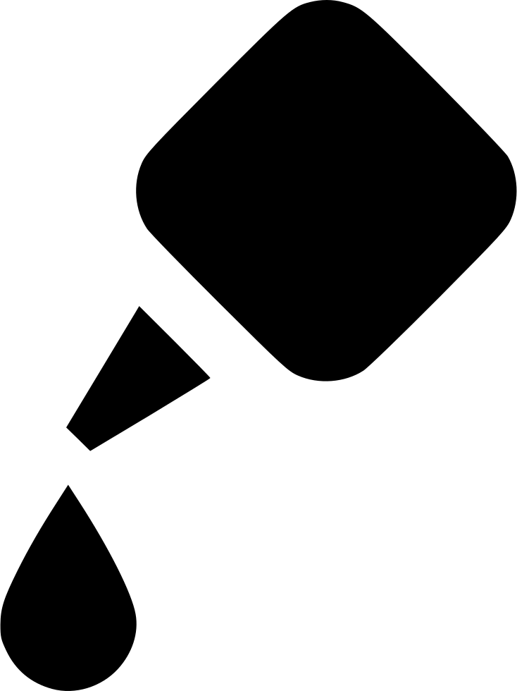Hot Glue Comments - Glue Icon Png Black (734x980), Png Download