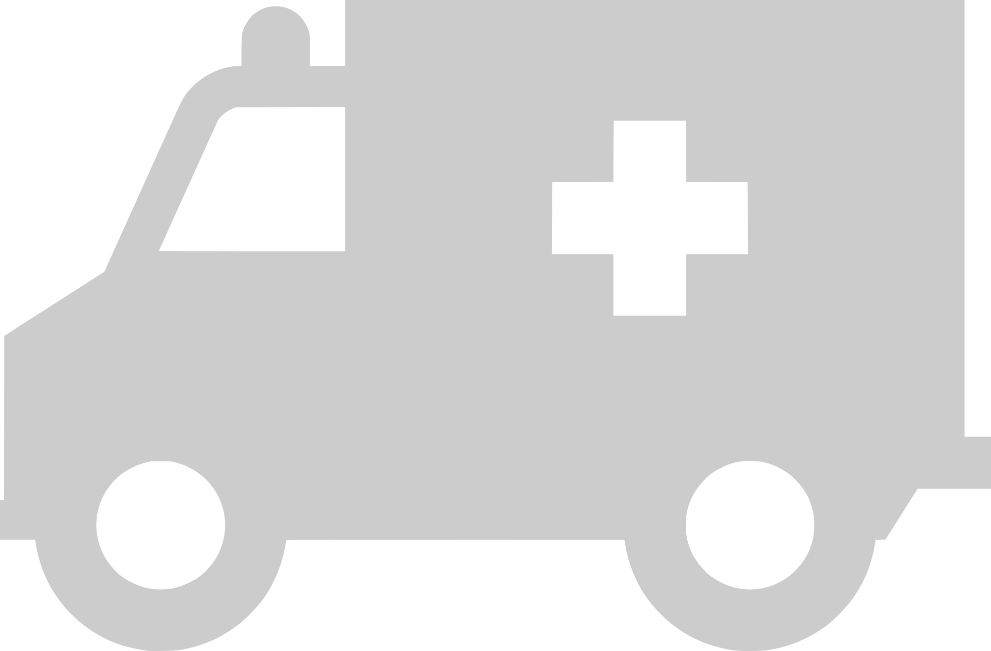 Open - Ambulance Png White (2000x1315), Png Download