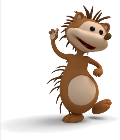 Uki Cartoon (393x448), Png Download