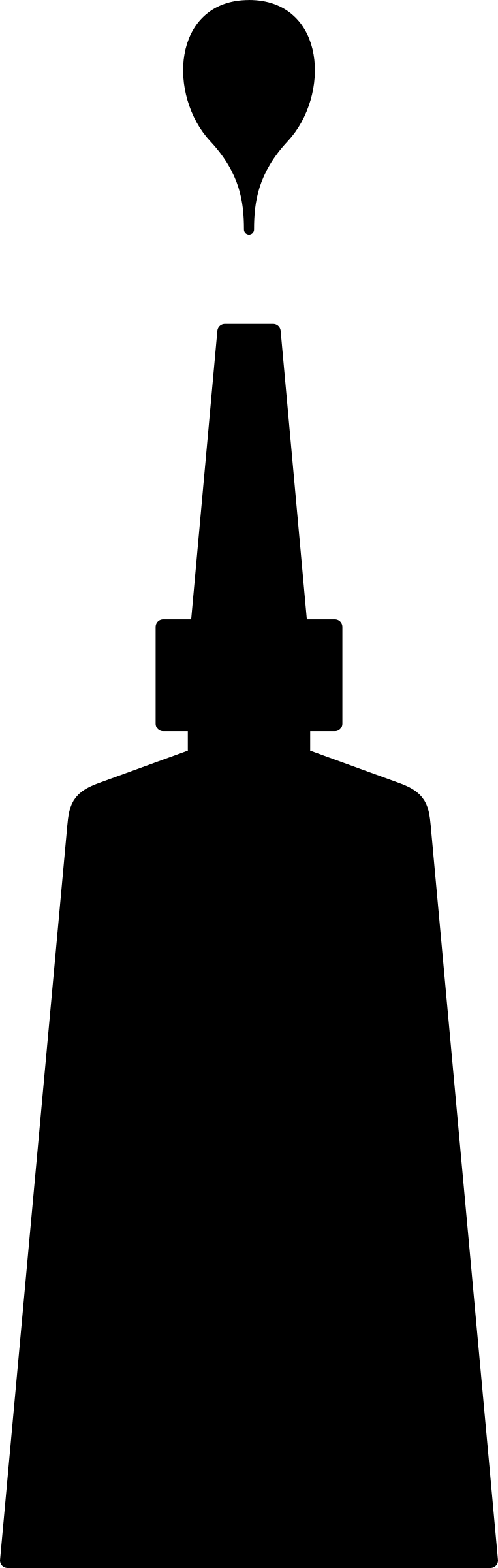 This Free Icons Png Design Of Glue Symbol With Drop (763x2400), Png Download