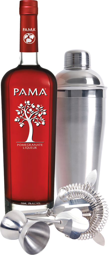 Enter Pama's Beyond The Glass Bartender Search For - Pama Pomegranate 70cl Bottle (438x1024), Png Download