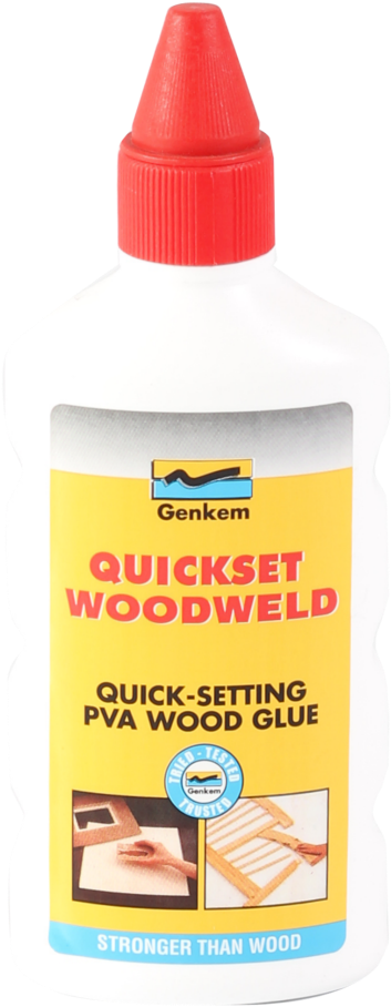 Genkem Quickset Woodweld - Bottle (1000x1000), Png Download