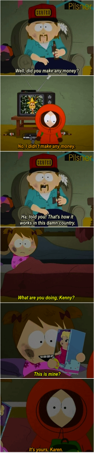 Run Monster, Run - Kenny Mccormick Best Moments (329x1575), Png Download