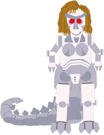 Mecha Streisand Original - South Park Barbra Streisand Robot (960x540), Png Download