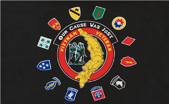 Army Vietnam Veteran Flag (563x563), Png Download