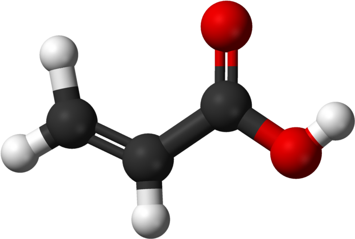 File - Acrylic Ac - Acrylic Acid 3d (800x561), Png Download