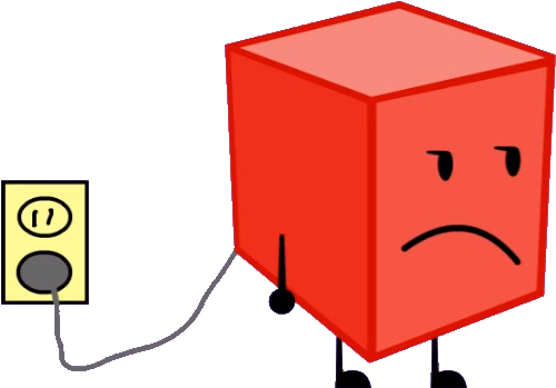 Blocky Plug Burned - Wiki (533x372), Png Download