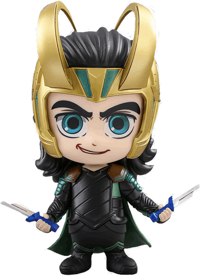 Marvel - Thor - Ragnarok - Loki Cosbaby Vinyl Hot Toys - Loki Toys (600x600), Png Download