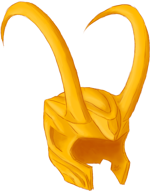 Helmet Clipart Lokis - Casco De Loki Dibujo (550x700), Png Download