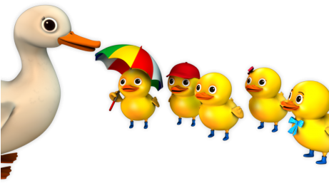 Ducks-460x300 - Five Little Ducks Png (460x300), Png Download