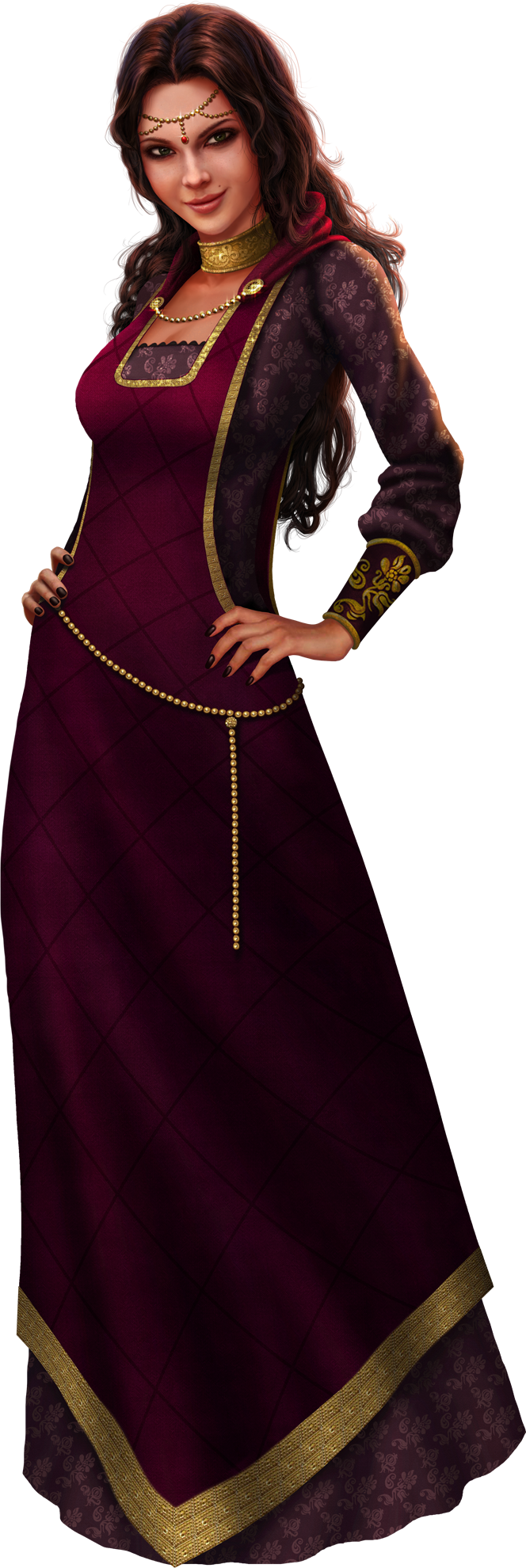Medieval Dame The Sims, Fantasy Characters, Medieval, - Die Sims Mittelalter Pc - Game (664x1980), Png Download