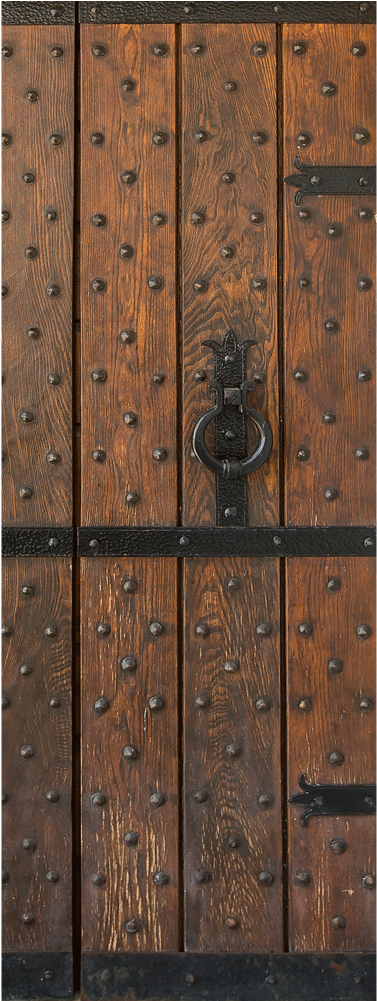 Transparent Doors Medieval Png Black And White Download - Mural (1000x1000), Png Download