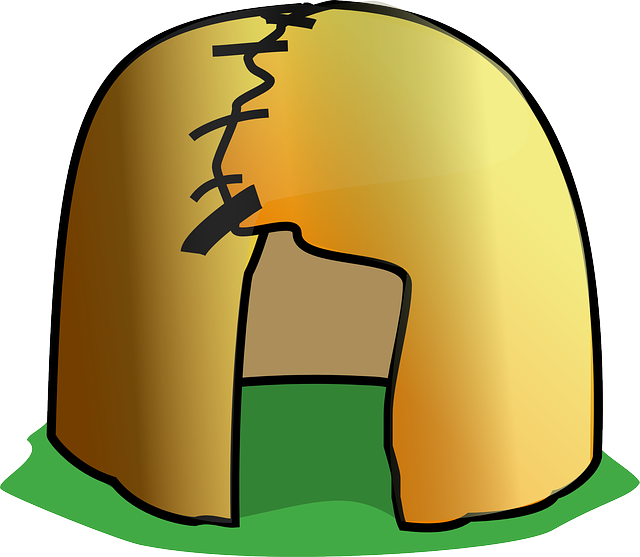 Prehistoric, Tent, Home, House, Cave - Shanty Clipart (640x557), Png Download