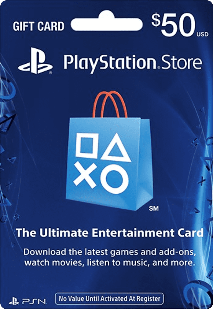 Psn Card 50 Us - Ps4 Gift Card 50 (1020x1020), Png Download