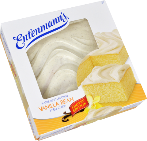 Vanilla Bean Iced Cake - Entenmann's Danish Twist, Cheese - 15 Oz Box (480x461), Png Download