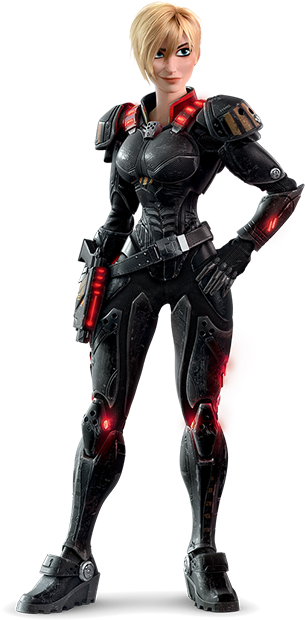 Sergeant Tamora Calhoun From Wreck-it Ralph I'm Almost - Ralph El Demoledor Sergeant Calhoun (530x630), Png Download