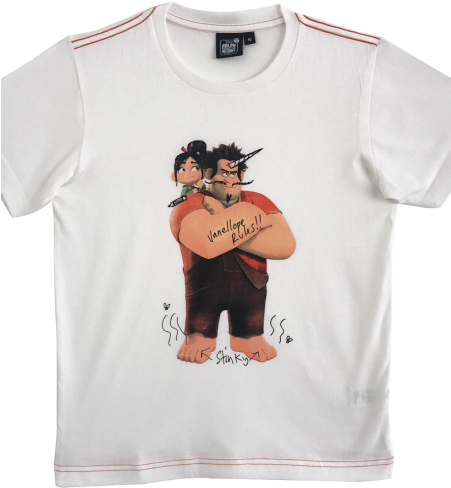Wreck It Ralph 2 Graphic T-shirt - Wreck It Ralph Peel & Stick Giant Wall Decals (450x563), Png Download