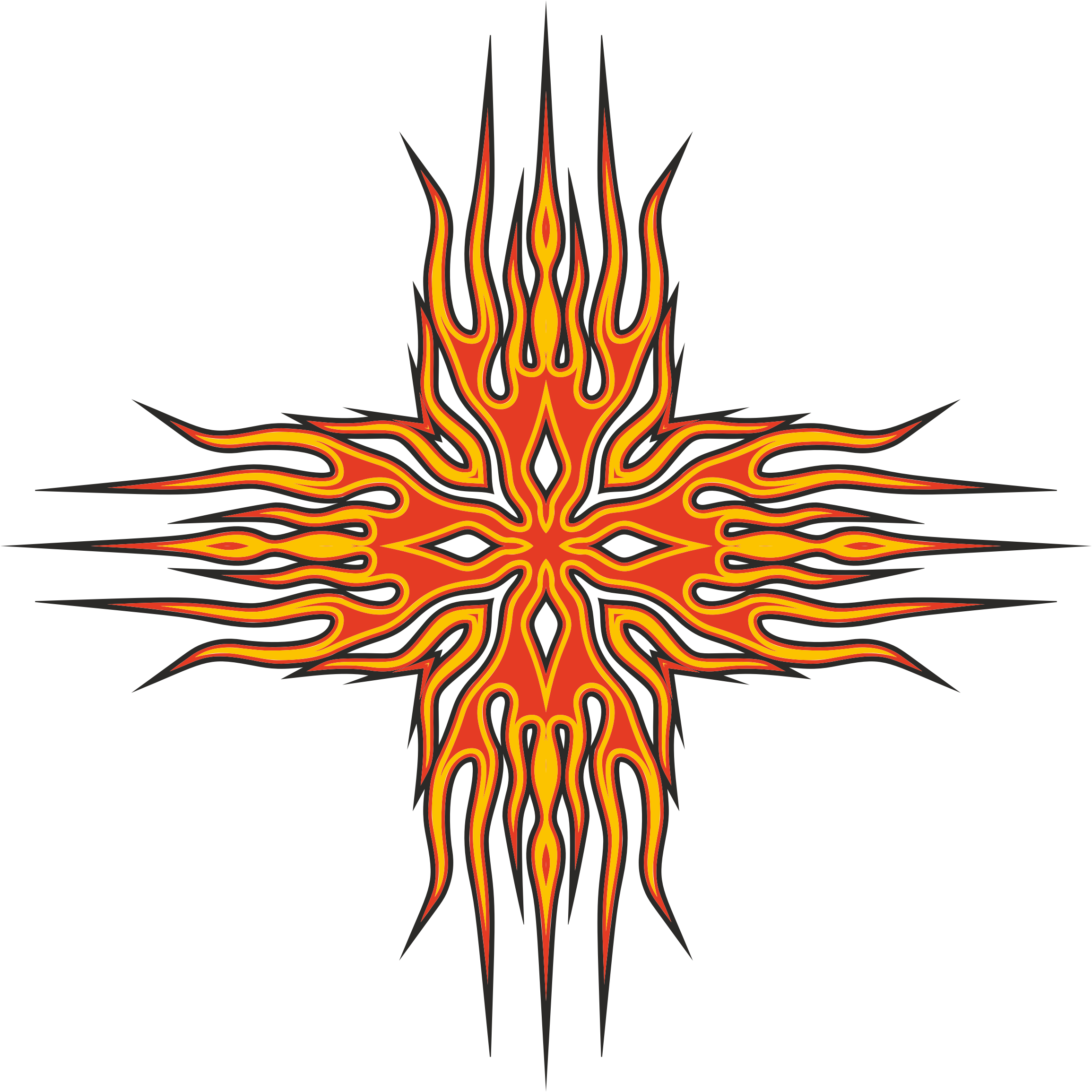 This Free Icons Png Design Of Abstract Flames Design (2310x2310), Png Download