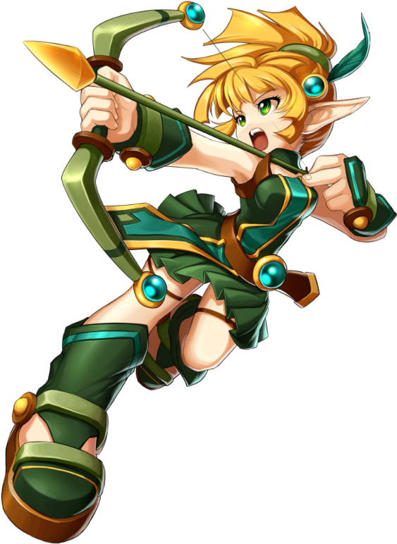 Lire Archer - Grand Chase Lire (900x847), Png Download