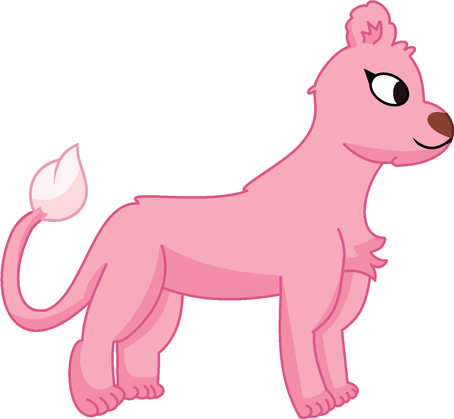 Lioness Png - Cartoon (2000x1500), Png Download