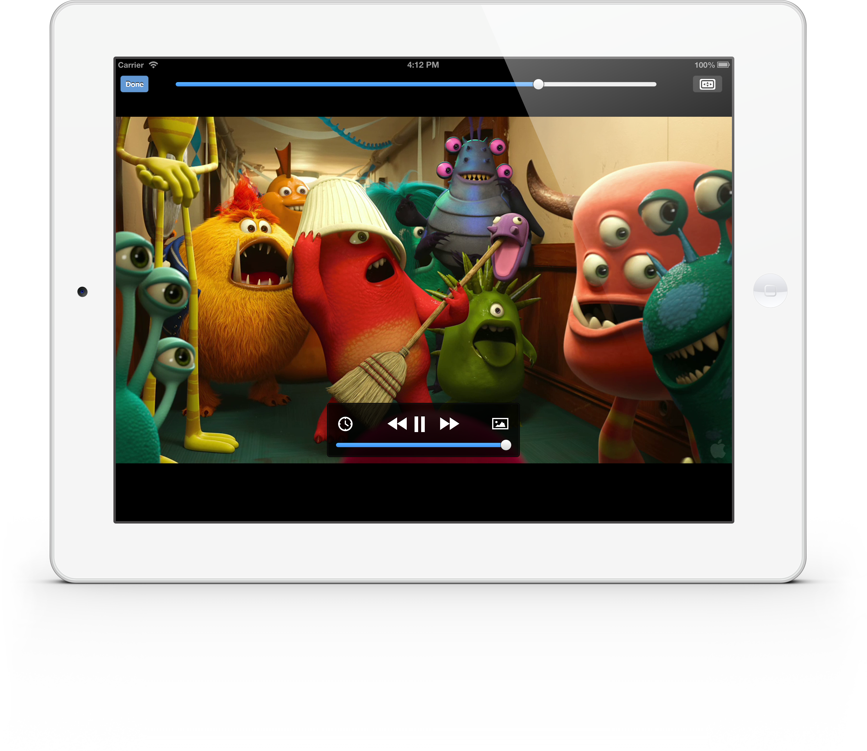 Ipad White Playback - Tfy Samsung Galaxy Tab 3 8.0 Car Headrest Mount Holder (1024x887), Png Download