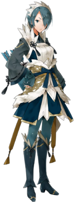 Setsuna Absent Archer Face - Setsuna Fire Emblem Heroes (340x408), Png Download