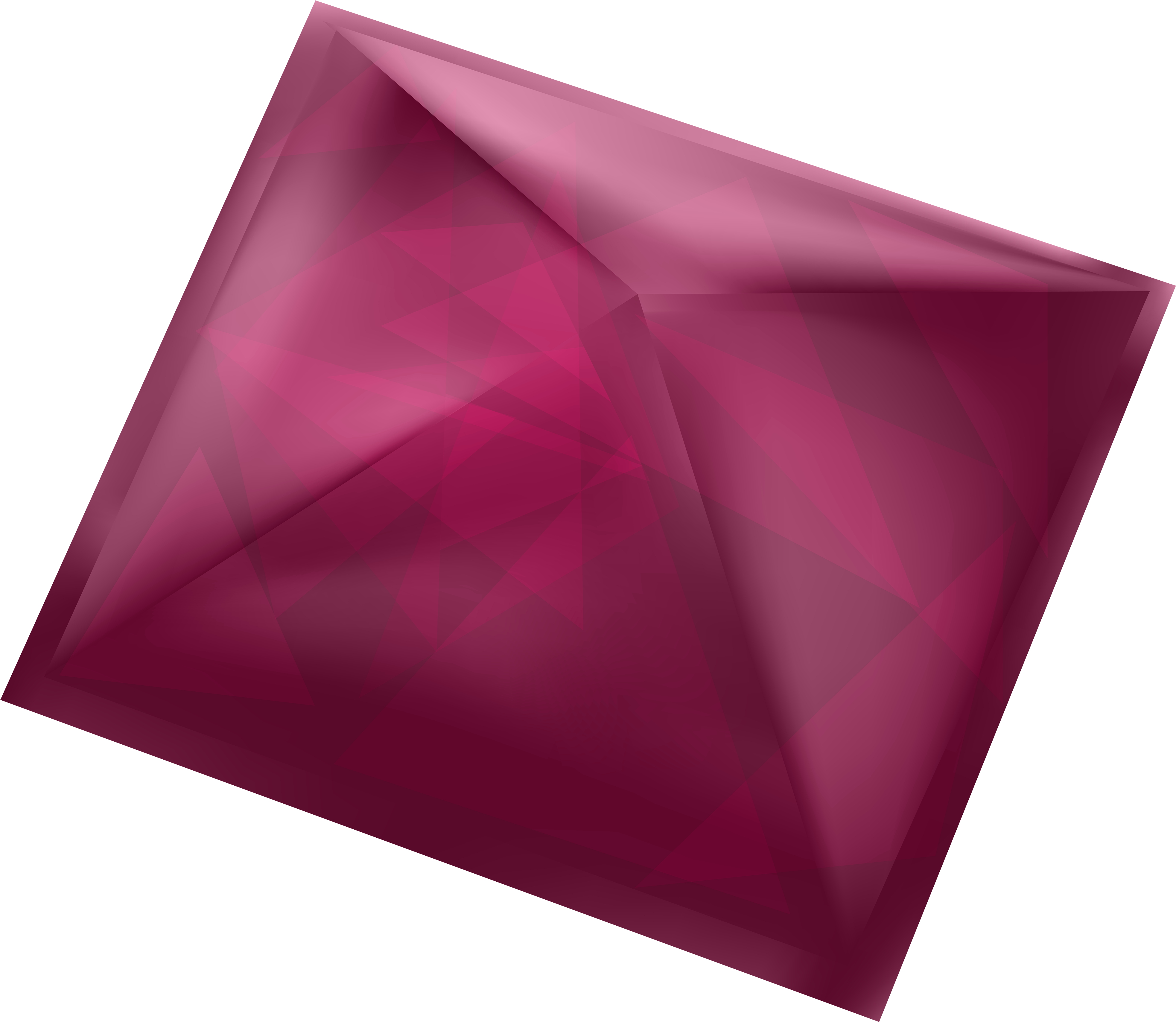 Red Gem Png Clipart - Portable Network Graphics (4000x3475), Png Download