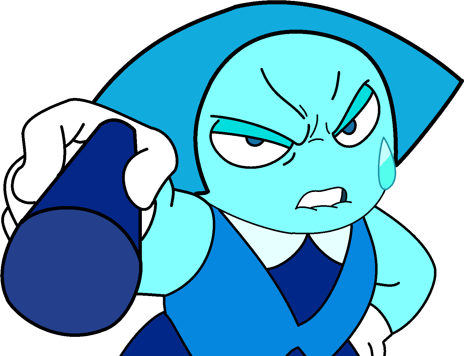Aqua-marine Angry - Wiki (2000x1361), Png Download