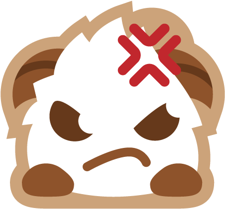 Poro Sticker Angry - Emojis De Lol Para Discord (500x500), Png Download