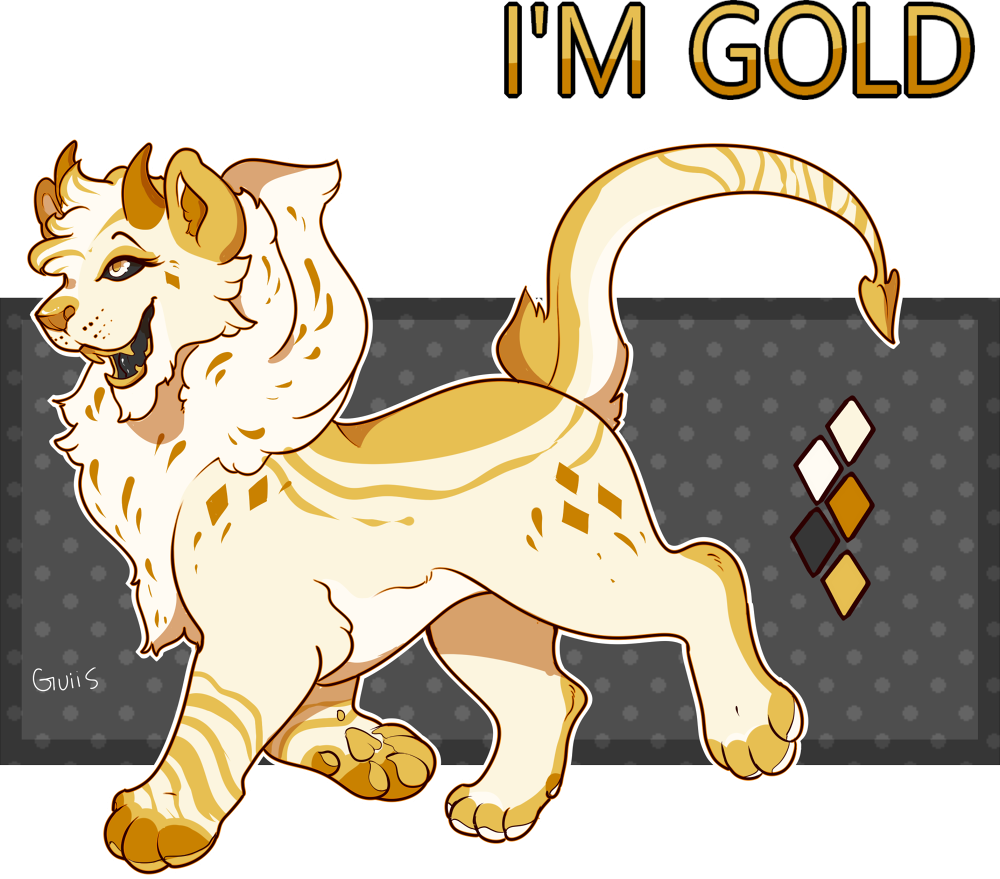 [flatsale Closed] I'm Gold Lioness Adoptable - Lioness Adoptables (1000x879), Png Download