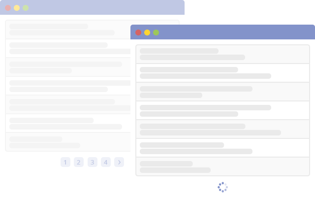 Infinite Scrolling Change From Pagination To Scrolling - Scriptcase (640x400), Png Download