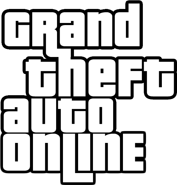 Online Logo - Grand Theft Auto Title (618x632), Png Download