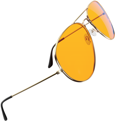 The Best Blue Light Blocking Glasses For Better Sleep - Aviator Sunglasses (600x450), Png Download