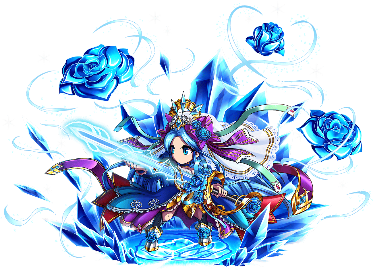 Pure Ice Selena - Brave Frontier Selena 7 Star (1320x962), Png Download