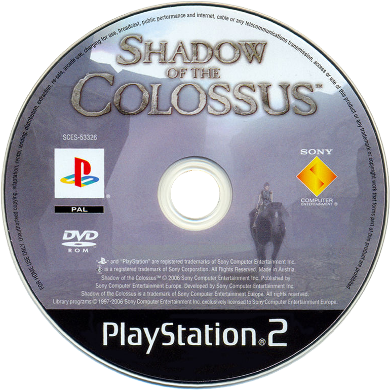 Shadow Of The Colossus - Dvd Shadow Of The Colossus Ps2 (800x778), Png Download