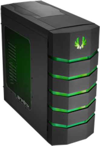 Bitfenix Colossus Window - Bitfenix Colossus Window Black (470x524), Png Download